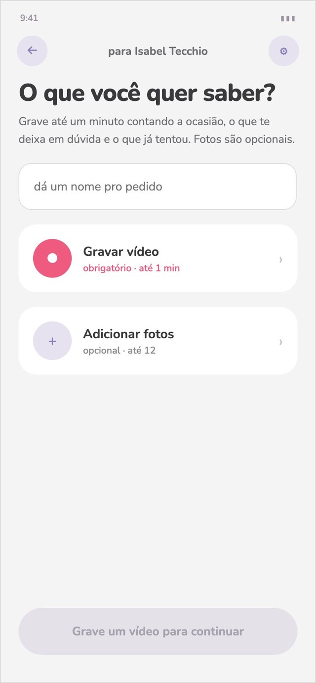 Novo pedido